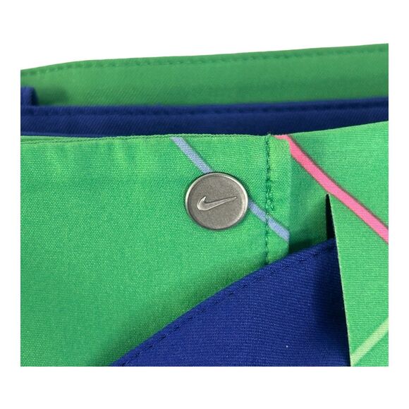 Nike Golf Skirt Short Combo Womens Size 14 Dri-Fit Tour Performance Green/Violet - Picture 8 of 16